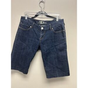 IT JEANS LOS ANGELES DENIM BERMUDA SHORTS Womens SIZE 31 Y2K Retro